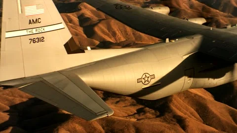 C-130 Hercules Stock Footage 296686248