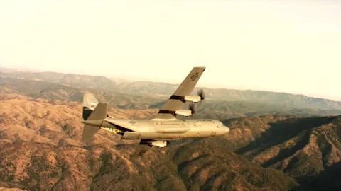 C-130 Hercules Stock Footage 296686425