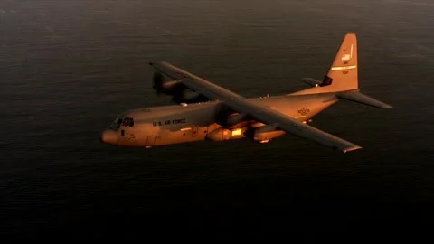C-130 Hercules Stock Footage 296686687