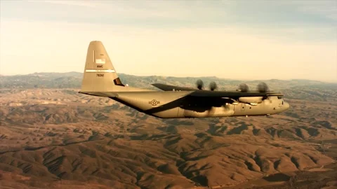 C-130 Hercules Stock Footage 296686746