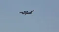 C-17 maneuvers - 15 - distant turn left and right HD Footage