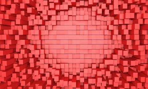 C-3d wall-10 Stock Illustration