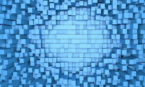 C-3d wall-2 Illustrazione stock