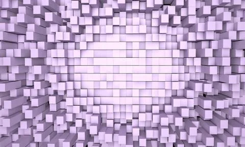 C-3d wall-3 Illustrazione stock