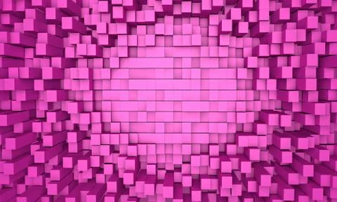 C-3d wall-5 Illustrazione stock