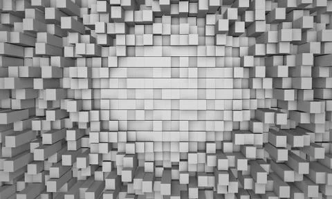 C-3d wall-7 Stock Illustration