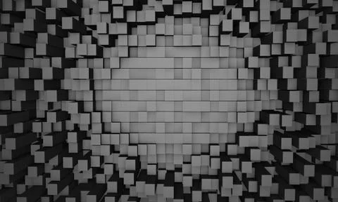 C-3d wall-8 Illustrazione stock