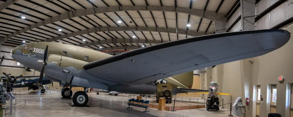 A C-46 Commando on display at the Pima Air and Space Museum Stock Photos