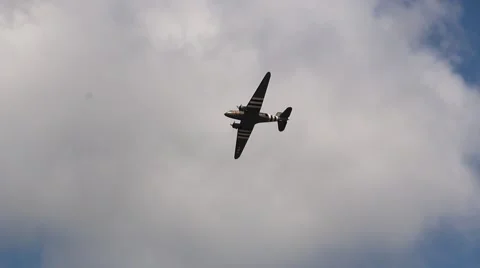 C 47 FLY BY Video stock 65824633