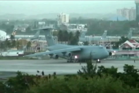 C-5 Lockheed Galaxy USAF - US Air Force Jet 6b Stock Footage 8769436