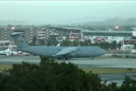 C-5 Lockheed Galaxy USAF - US Air Force Jet 3b Stock Footage 8771066