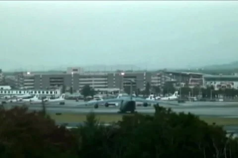 C-5 Lockheed Galaxy USAF - US Air Force Jet 2b Stock Footage