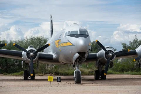 A C-54D Skymaster on display at the Pima Air and Space Museum Stock Photos