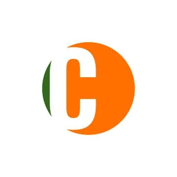 C alphabet vector design template illustration Stock Illustration