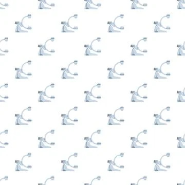 C arm x ray machine seamless pattern for medical radiology Stock Illustration