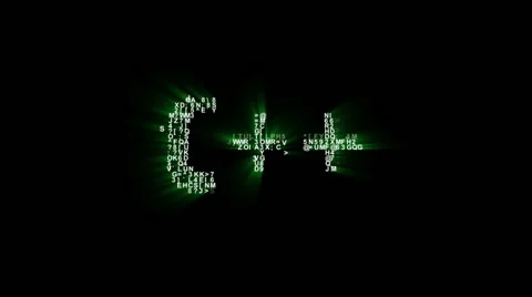 C++ Binary Code Intro Animation Stock Footage 68479150