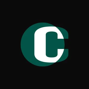C bold letter mark logo vector illustration Stock Illustration