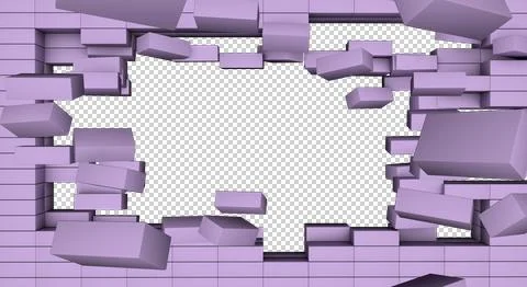 C-breaking.wall-1 Stock Illustration