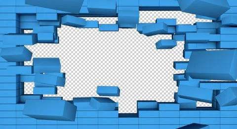 C-breaking.wall-2 Stock Illustration