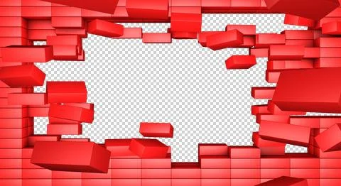 C-breaking.wall-5 Stock Illustration