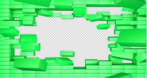 C-breaking.wall-9 Stock Illustration