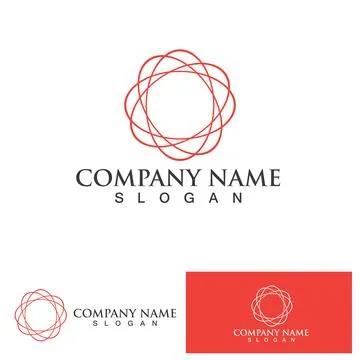 C Circle ring logo Template vector icon Stock Illustration