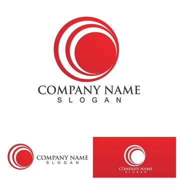 C Circle ring logo Template vector icon イラスト素材