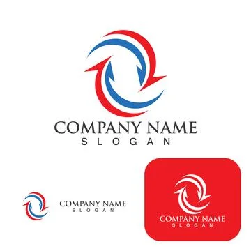 C Circle ring logo Template vector icon Stock Illustration