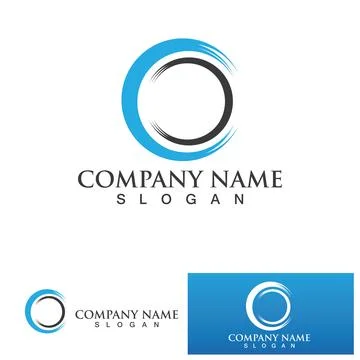 C Circle ring logo Template vector icon Stock Illustration