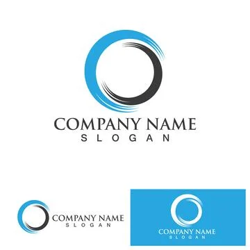 C Circle ring logo Template vector icon Stock Illustration