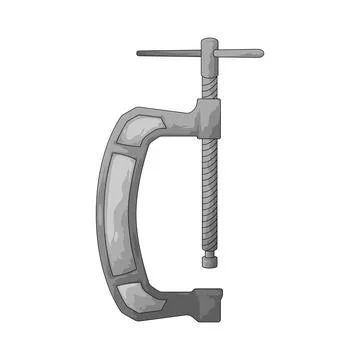 C-clamp illustration Stock Illustration