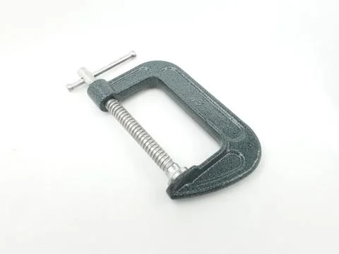 C clamp on isolated Stock Photos