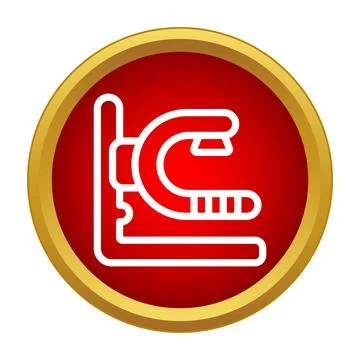 C clamp tool for carpentry and construction work Stock Illustration