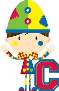 C is for Clown Stock Illustration