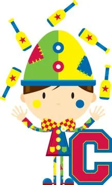 C is for Clown Stock-Illustration