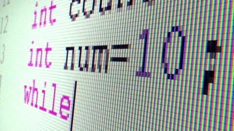 C++ code writing (close up) Stock Footage 40310591