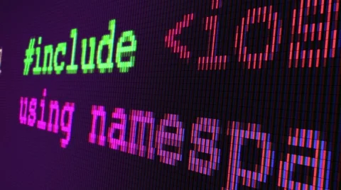 C++ code writing (close up) 스톡 동영상 40391758