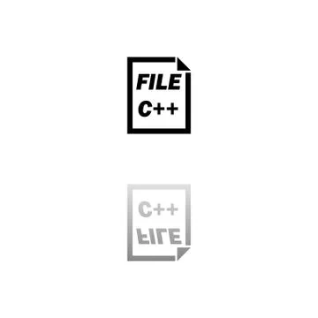 C Coding File icon flat Stock Illustration