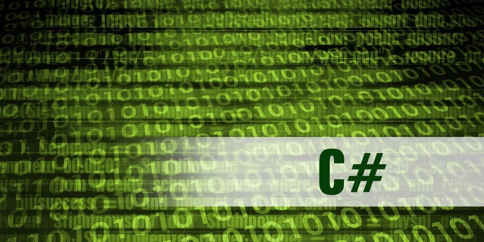 C# Coding Language 스톡 일러스트