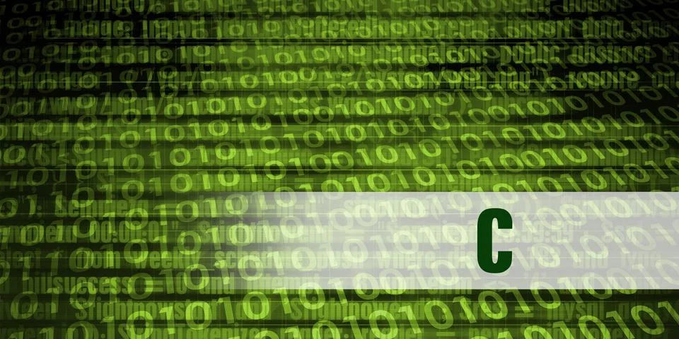 C Coding Language Stock Photos