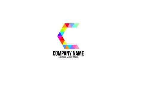 C company logo Stock Illustration