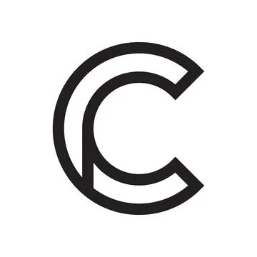 C initial letter vector logo 스톡 일러스트