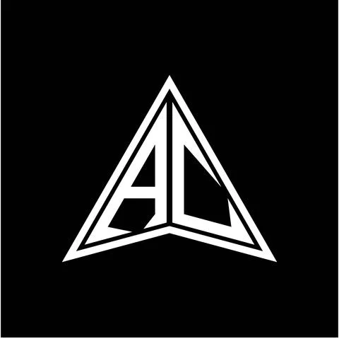 A C initials in the form of a modern minimalist arrow. perfect for letters, g Stock Illustration