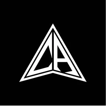 C A initials in the form of a modern minimalist arrow. perfect for letters, g Stock Illustration
