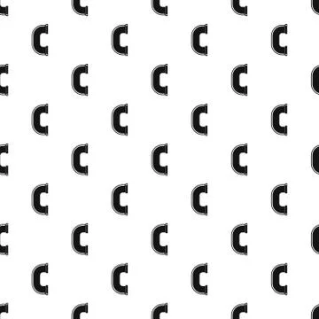 C joint pipe pattern 库存插图