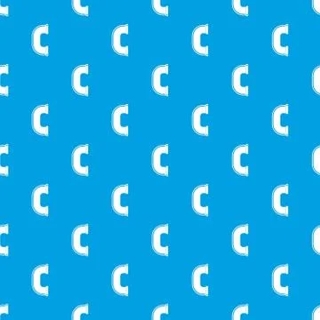 C joint pipe pattern seamless blue Stock Illustration
