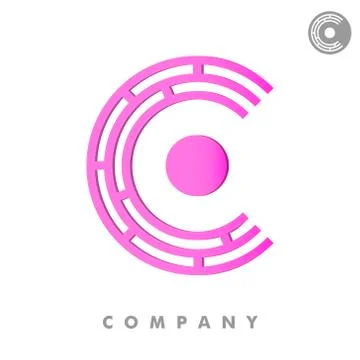 C letter 3d logo Stock-Illustration