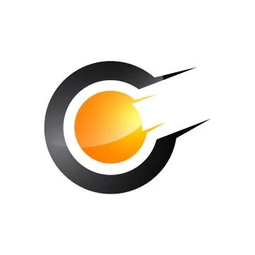 C letter. C monogram. Abstract letter like labyrinth. Network logo. Typograph Stock Illustration
