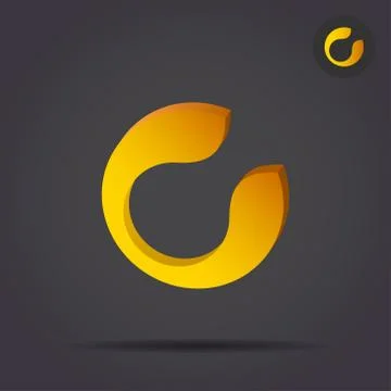 C letter circular icon Stock Illustration