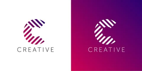 C letter, Creative logo design template. creative logotype Stock Illustration